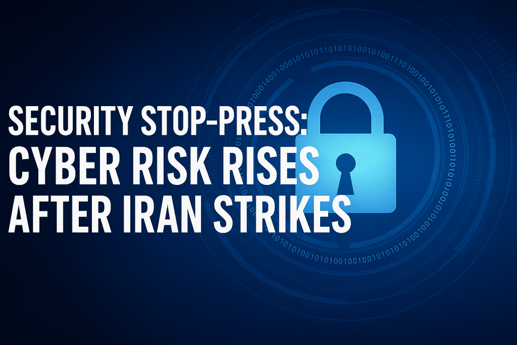 cyber security risk rises after Iran strikes