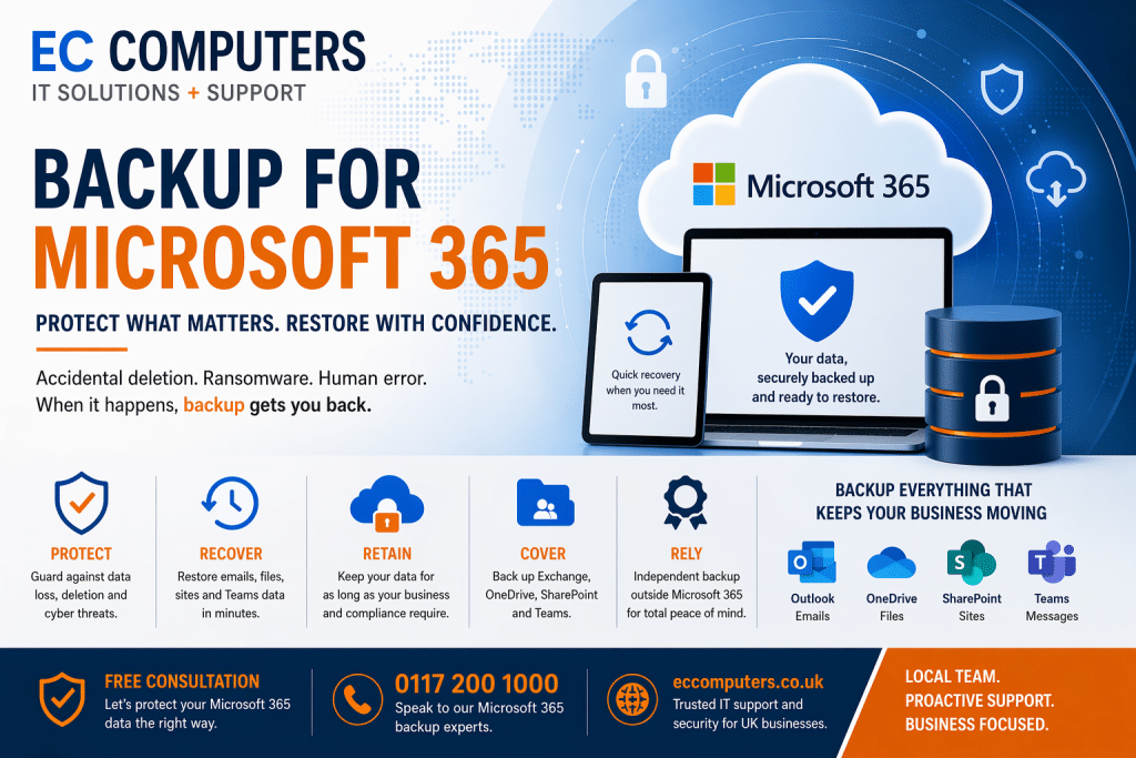 EC backup for Microsoft 365 backup for microsoft office